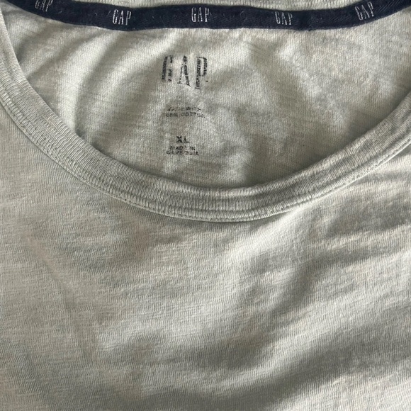 GAP Men's Tee-Shirt Crew Neck Short Sleeve Chest Pocket Lot Of 2 Sz XL Blue Sage - Picture 2 of 5